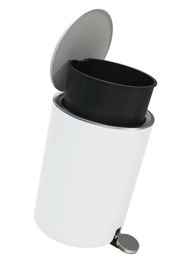 Cady One - Acrylic Trash Can with Soft Close Lid, Round Pedal with Removable Inner Trash Can - Image 1