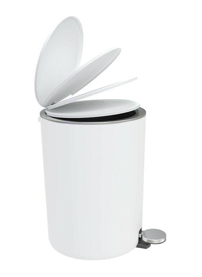 Cady One - Acrylic Trash Can with Soft Close Lid, Round Pedal with Removable Inner Trash Can - Image 1