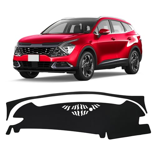 FIILINES Dash Cover for Kia Sportage 2023 2024 2025 (NQ5), Dashboard Cover Mat for Sportage Accessories Mesh Dash Mat Non-Slip No Glare Black - Image 1