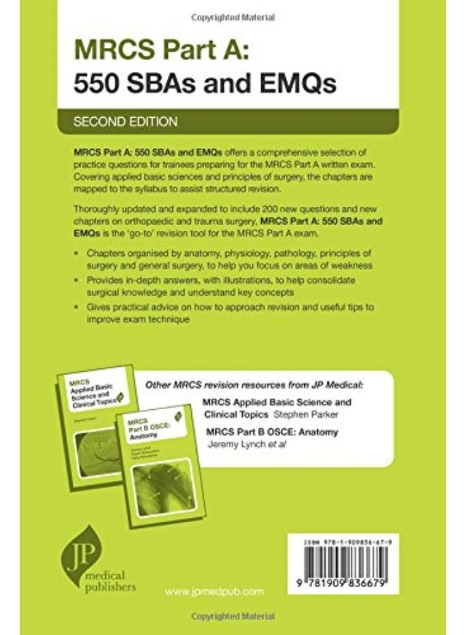MRCS Part A: 550 SBAs and EMQs: Second Edition - Image 1