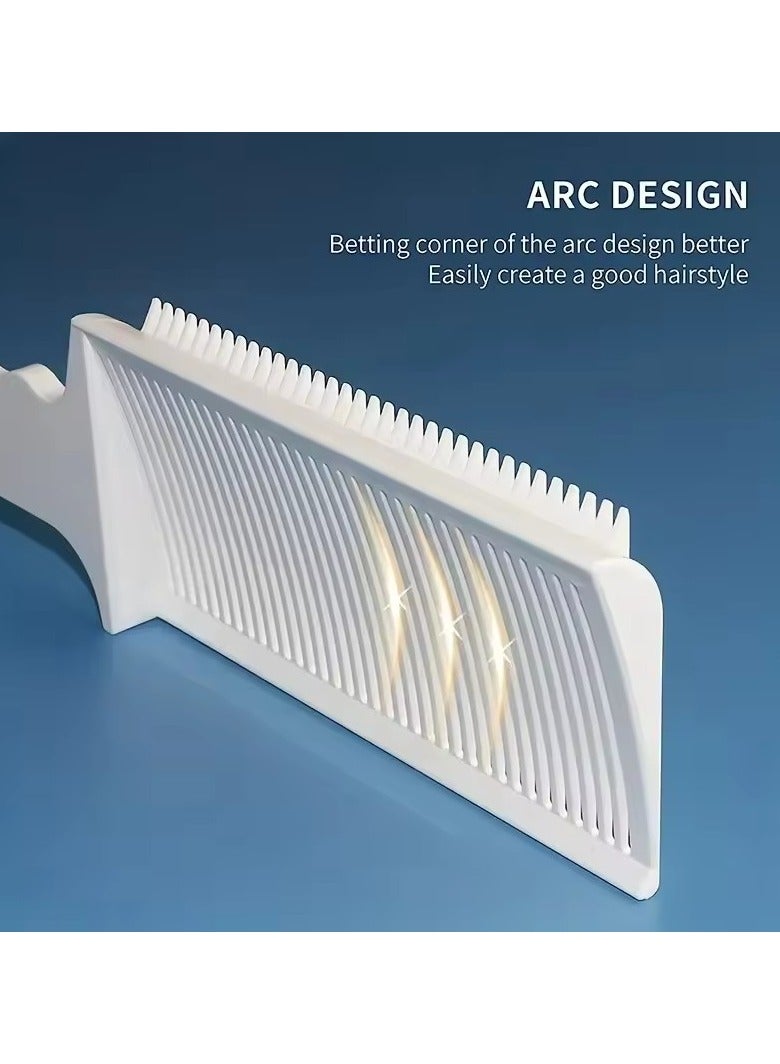 جلوسكي تتلاشى مشط المهنية حلاقة مقطع خلط مسطحة أعلى قطع الشعر مشط للرجال مقاومة للحرارة تتلاشى فرشاة صالون تصميم أداة - Image 5