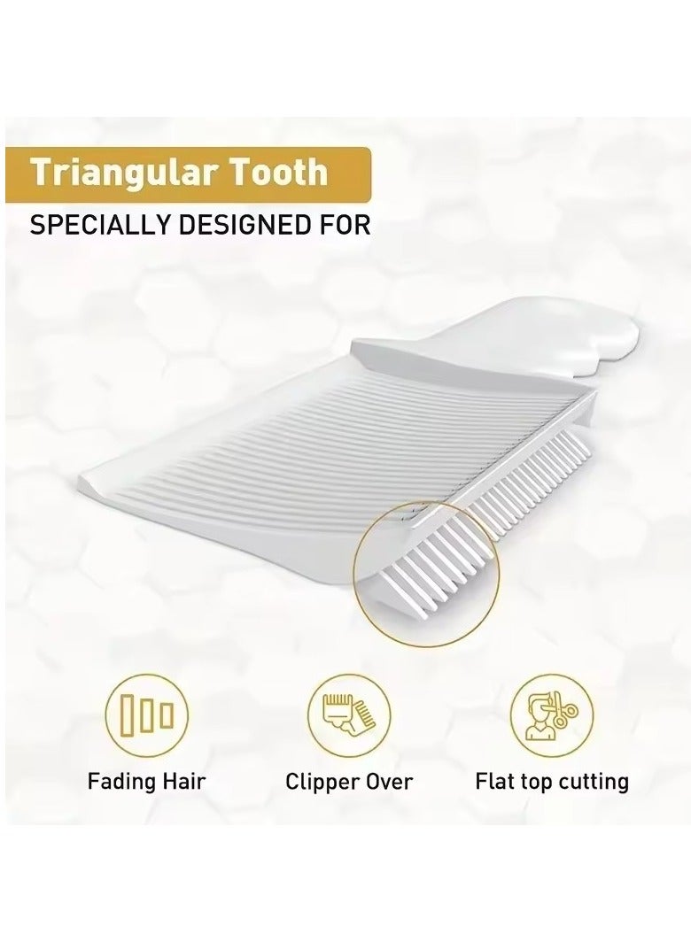 جلوسكي تتلاشى مشط المهنية حلاقة مقطع خلط مسطحة أعلى قطع الشعر مشط للرجال مقاومة للحرارة تتلاشى فرشاة صالون تصميم أداة - Image 3