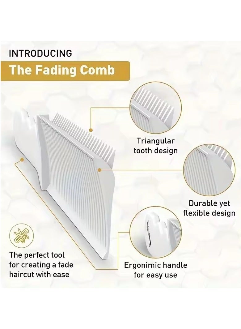 Goolsky Fading Comb Professional Barber Clipper Blending Flat Top Hair Cutting Comb For Men Heat Resistant Fade Brush Salon Styling Tool - Image 3