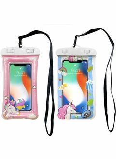Universal Waterproof Phone Pouch Cartoon Design for iPhone and Samsung Up to 7.8 Inches
