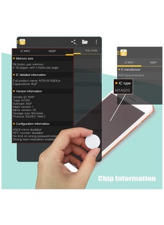Excefore NFC 215 Cards, NTAG215 NFC Round Cards NFC 215 Card Tag Compatible with TagMo and Amiibo and NFC Enabled Mobile Phones and Devices, Round 25 mm, 25 Pieces  - Image 5