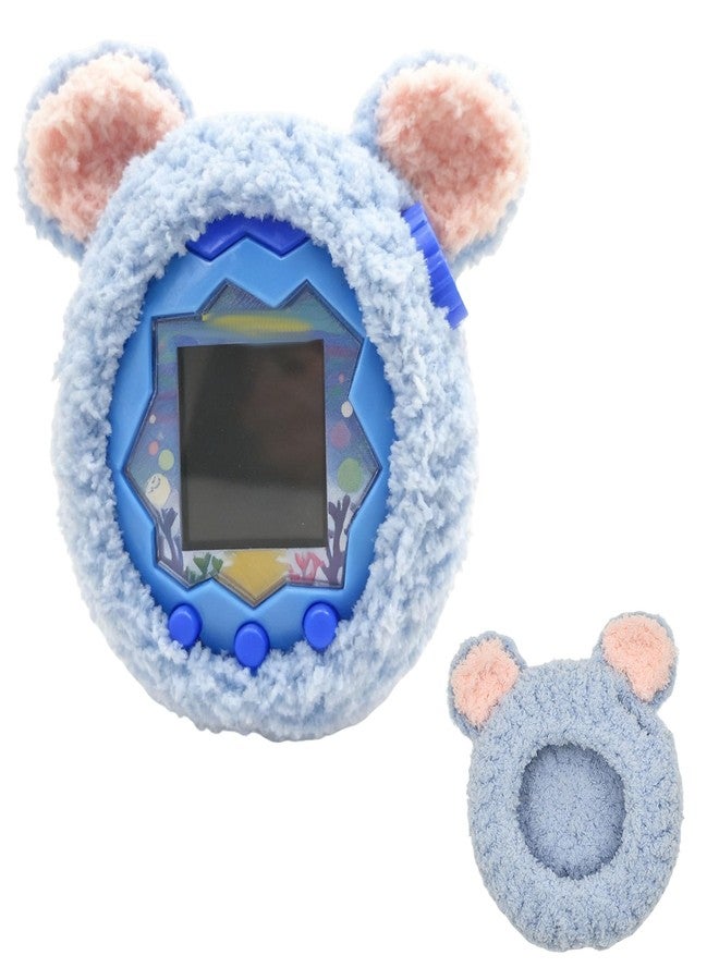 xcivi Handmade Protective Case for Tamagotchi Paradise, Cover for Tamagotchi Paradise Interactive Virtual Pet, Hand-Knitted Yarn Protective Cover (Blue) - Image 1
