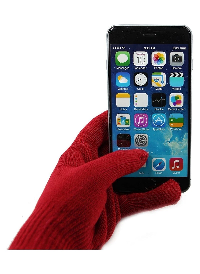 iGLOVE Unisex Touch Screen Knit Glove Winter Weather Resistant, Glove Hand Warm for Smart Phones/Touchscreen  - Image 3