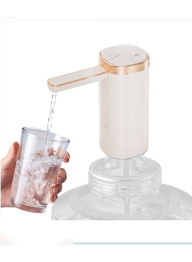 USB-C rechargeable portable foldable water pump for home use, suitable for 2-5 gallon or 5L/6L/10L bottled water, barrel water, suitable for home, kitchen, living room, office, camping, travel and other scenarios. - Image 1