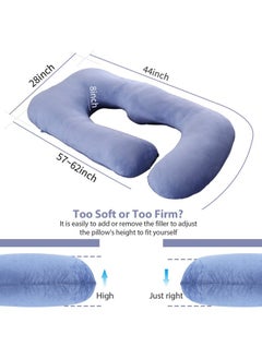 Pregnancy Pillow 57 Inches U Shaped Maternity Pillow With Removable Cover Full Body Pillow Support For Back Hips Legs Belly - pzsku/ZD91ADFF78B4C56FFA9ECZ/45/_/1724412668/793e2bfc-2c91-4b63-b636-76e120754d1b