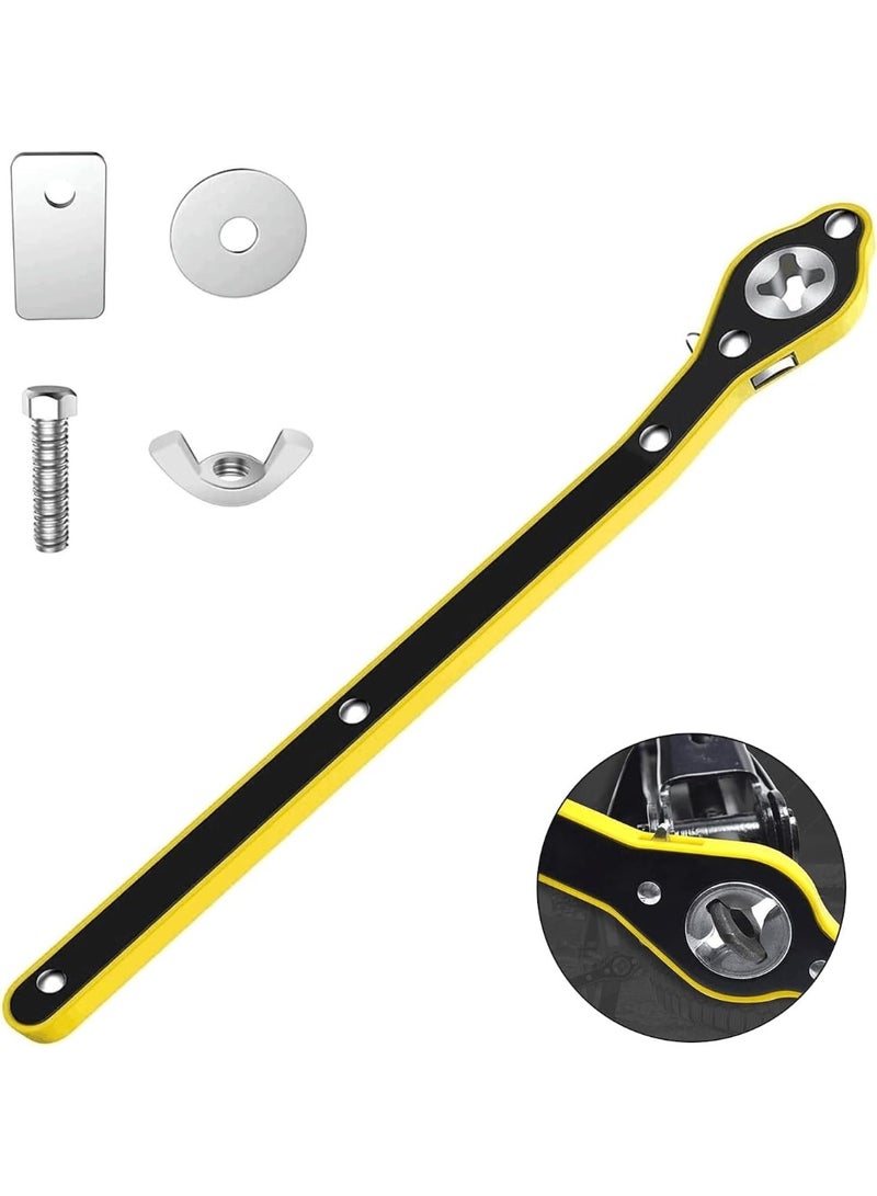 Labor-Saving Ratchet Car Jack with Long Handle and Lug Wrench – Positive & Reverse Knob Design for Easy Tire Changes - Image 1