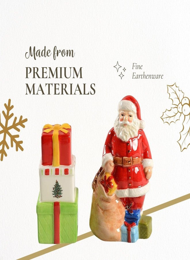 Spode Christmas Tree Santa and Gifts Salt and Pepper Shaker Set (2-Piece)- Holiday Kitchen & Table Décor - Festive Home Accent, Christmas Gift/Stocking Stuffer for Collectors & Holiday Enthusiasts - Image 4