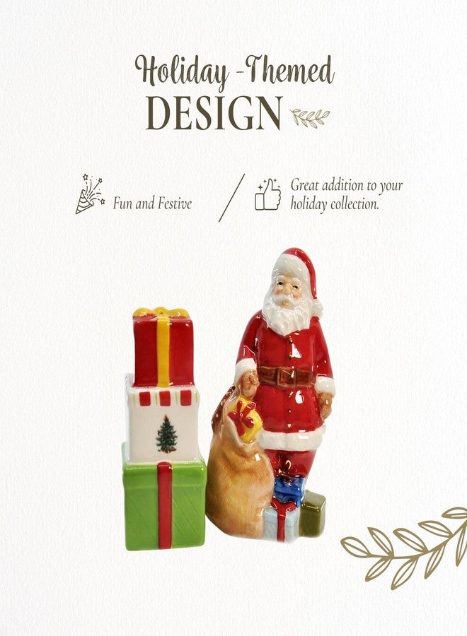 Spode Christmas Tree Santa and Gifts Salt and Pepper Shaker Set (2-Piece)- Holiday Kitchen & Table Décor - Festive Home Accent, Christmas Gift/Stocking Stuffer for Collectors & Holiday Enthusiasts - Image 3