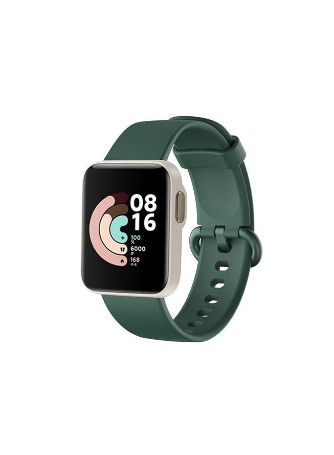O Ozone Silicon Band+Matching case For Xiaomi MI Lite /Redmi Band Dark Green - Image 1
