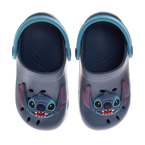 Josmo Lilo & Stitch Girls Clog Sandals Slip-On Slides Closed Toe Clogs with Backstrap Summer Beach Pool Shoes- Blue Size 7-8 Toddler - Image 4