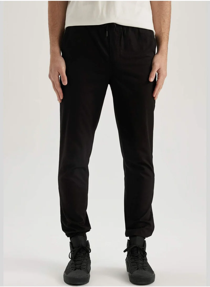 DeFacto Shirred Waist Gabardine Jogger