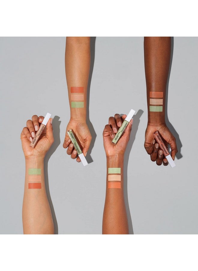 Clear Coverage Color Correcting Lightweight Face Concealer Makeup With Niacinamide & Green Pigment To Help Reduce Redness 0.24 Fl Oz