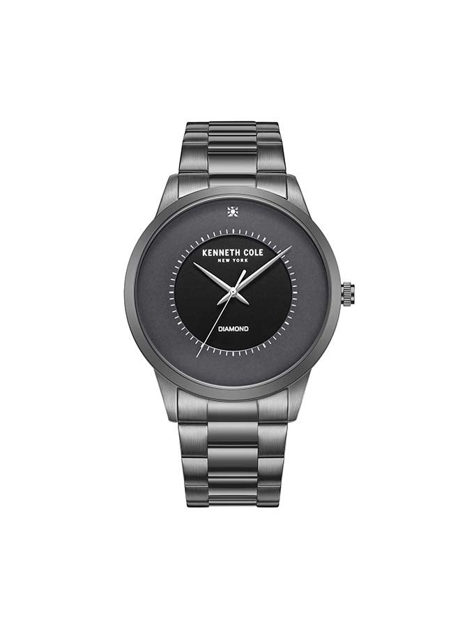 Kenneth Cole New York ساعة يد أنالوج كوارتز رمادية بقطر 42 مم للرجال - Image 1