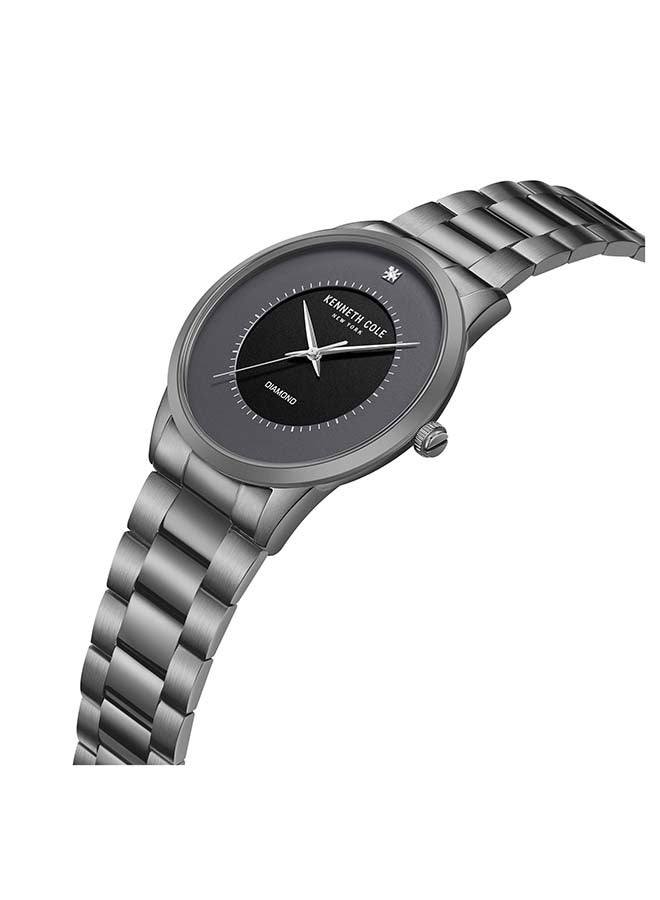 Kenneth Cole New York ساعة يد أنالوج كوارتز رمادية بقطر 42 مم للرجال - Image 4