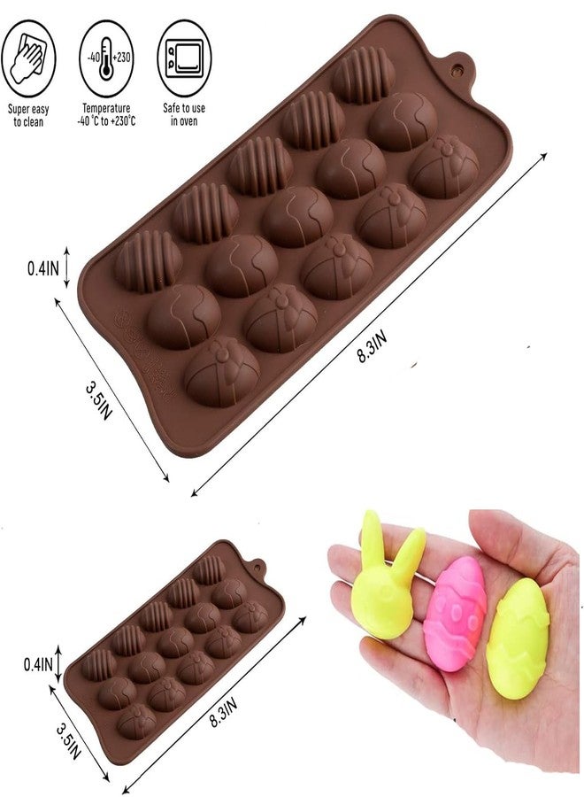 Bamutu Easter Egg Silicone Mould Bunny Egg Basket Shaped Chocolate Mould Silicone Candy Pan for Easter Party - Image 2