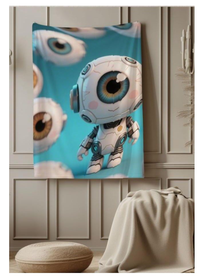 general Children's or student cartoon flannel thin blanket (warm and comfortable, suitable for sleep, games) 100cm*150cm - Image 1