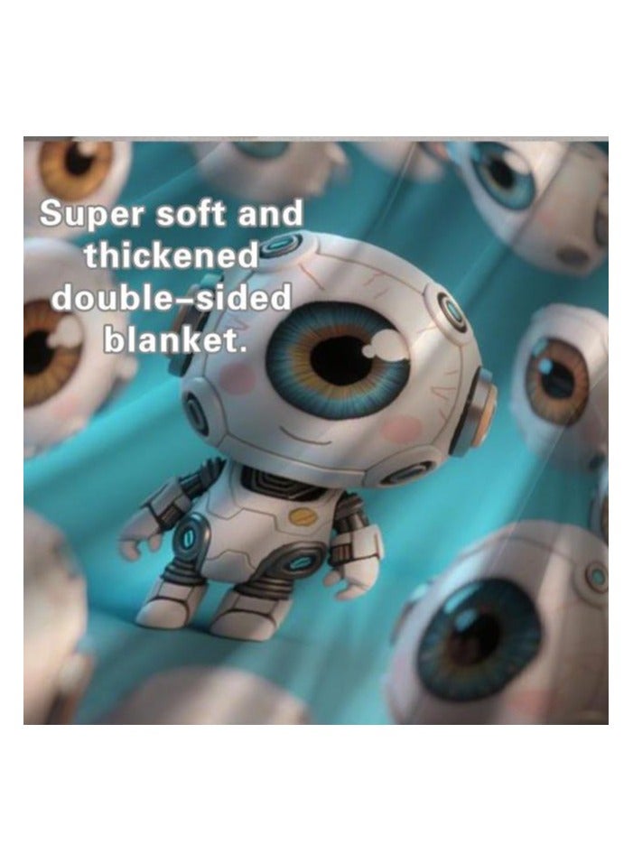 general Children's or student cartoon flannel thin blanket (warm and comfortable, suitable for sleep, games) 100cm*150cm - Image 5