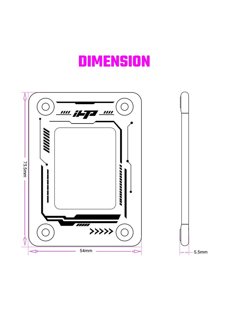 CPU Contact Frame, LGA 1700 CPU Contact Frame, CPU Corrective Fixing Bracket, Suitable for Intel 12/13/14 Gen Anti-Bend Fixing Fixture  - Image 5