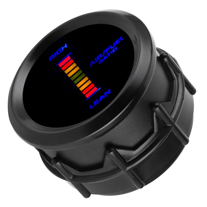 Universal Air Fuel Ratio Gauge 12V:Narrowband O2 Sensor High Response & Accuracy - Bright Blue LED Illumination Electronic Gauge for 12V Car Models Racing Car Interior - Image 1