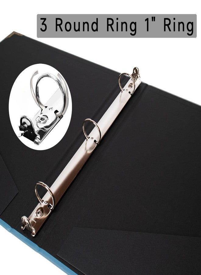 Cherrich 3 Ring Binder 1 Inch for 8.5" x 11" Paper, Planner Binder with Dividers and 2 Interior Pockets Paper for Organization of School, Business and Home - Image 4