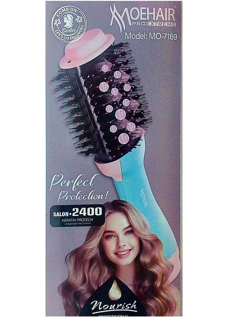 MoeHair - Mohair 2400 Wet & Dry Hair Styler Brush + Brand Bag Gift 2400 Watt (1 Year Warranty) - Image 1