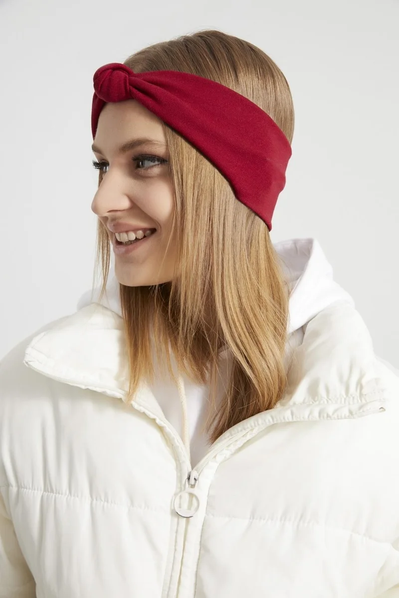بوتيكجيز Handmade Red new design Women's Bandana Hair Band, extra soft local fabric, stylish comfortable eye-catching