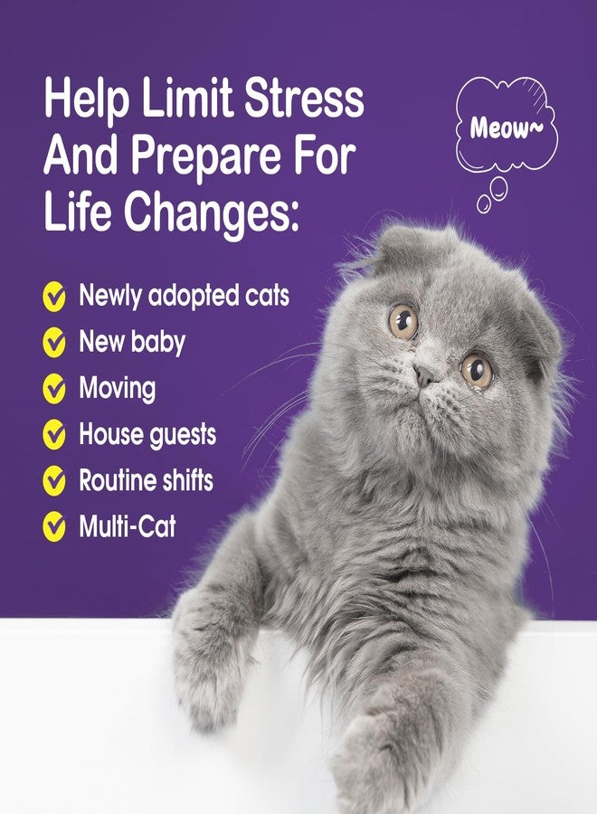 WRAERC Cat Calming Diffuser Premium Cat Pheromones Calming Diffuser Effectively Relieve Anxiety Stress Aggression Cat Refill Reduce Fighting Spraying and Scratching Calm Relaxing Plugin 800 sq ft Coverage - Image 5