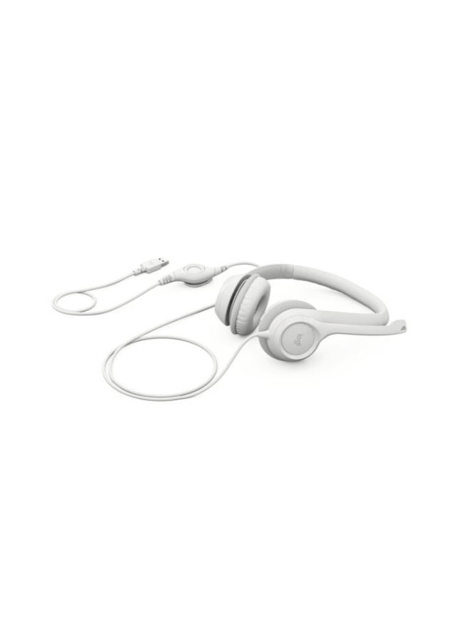 Logitech Renewed - H390 USB Computer Headset white - Image 2