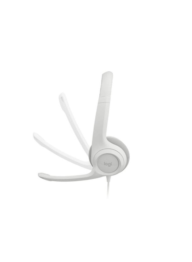Logitech Renewed - H390 USB Computer Headset white - Image 5