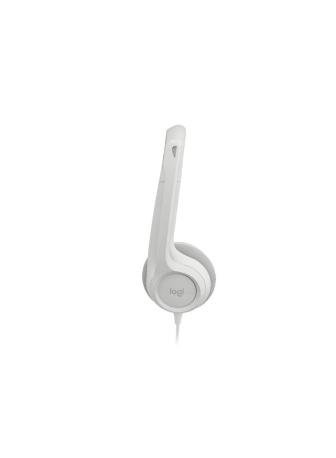 Logitech Renewed - H390 USB Computer Headset white - Image 3