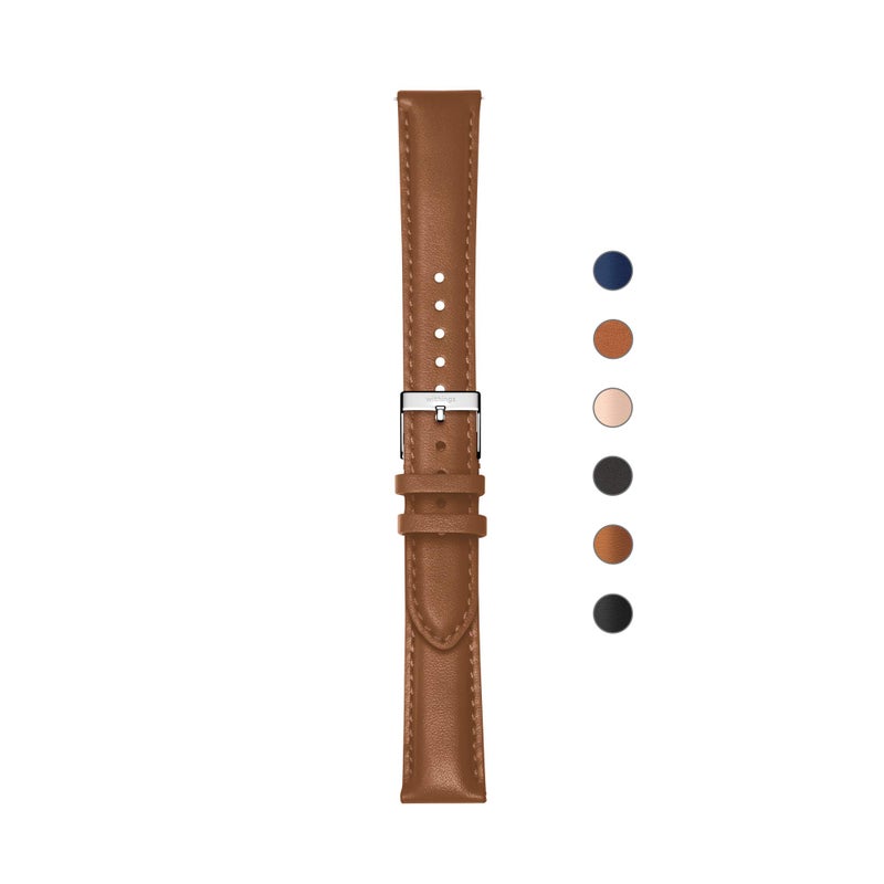 WITHINGS Premium Leather Strap Compatible with ScanWatch, Steel HR, HR Sport, Move ECG, Move, Steel – Elegant Replacement Band - Image 2