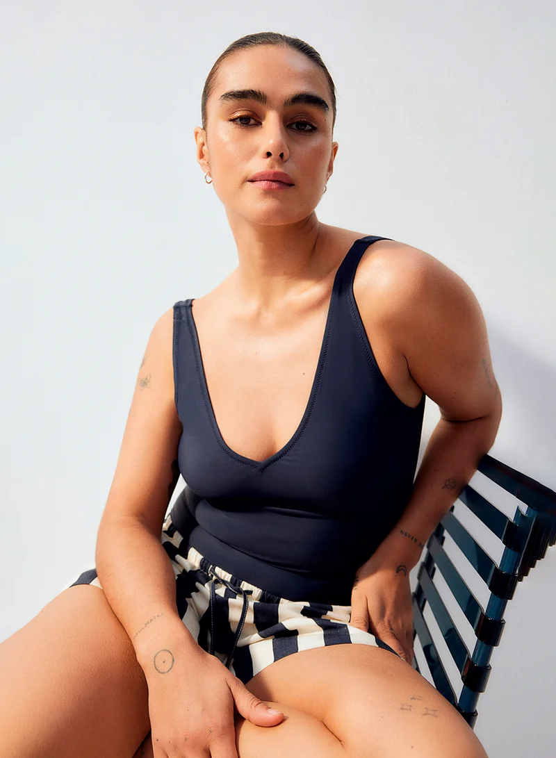 H&M V-Neck Swimsuit