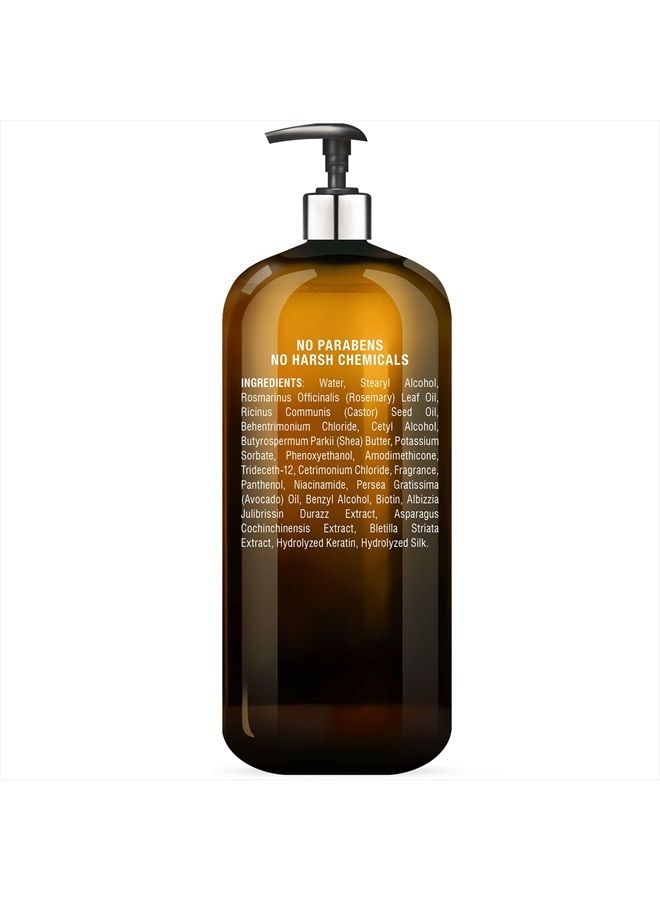 Majestic Pure Biotin Conditioner for Hair Loss - Thickening & Volumizing Conditioner, with DHT-3 Blocker, Keratin & Rosemary Oil, Sulfate Free - Men & Women, All Hair Types Hair Conditioner, 16 fl oz - Image 2