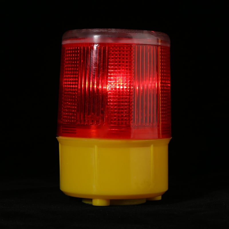 1pc Solar LED Emergency Warning Flash Light Alarm Lamp Traffic Road Boat Red Light - Image 4