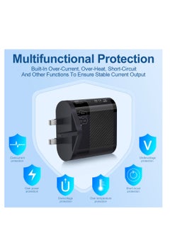WAIKIL 48W 6-Port Usb Charging Head Can Simultaneously Charge The Necessary Travel Charger 3.5a Black  - Image 2