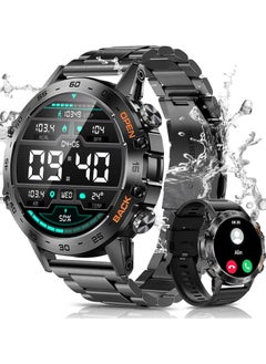 AROAQ Military Smart Watches for Men(Answer/Make Call), Tactical Smartwatch for Android iOS, 400mAh Battery/Sports Tracking/Health/Sleep Monitoring  - Image 1