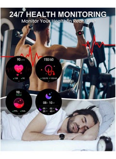AROAQ Military Smart Watches for Men(Answer/Make Call), Tactical Smartwatch for Android iOS, 400mAh Battery/Sports Tracking/Health/Sleep Monitoring  - Image 5