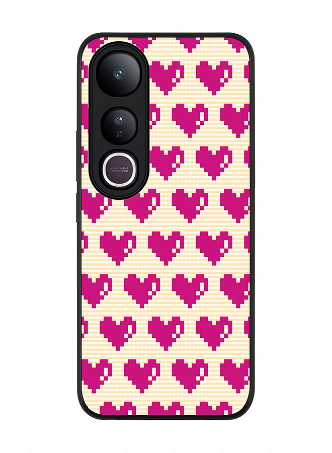 Stylizedd For vivo V50 Lite Case,Slim fit Camera Protection, Shockproof Thin Phone cover  - Pixel Hearts
