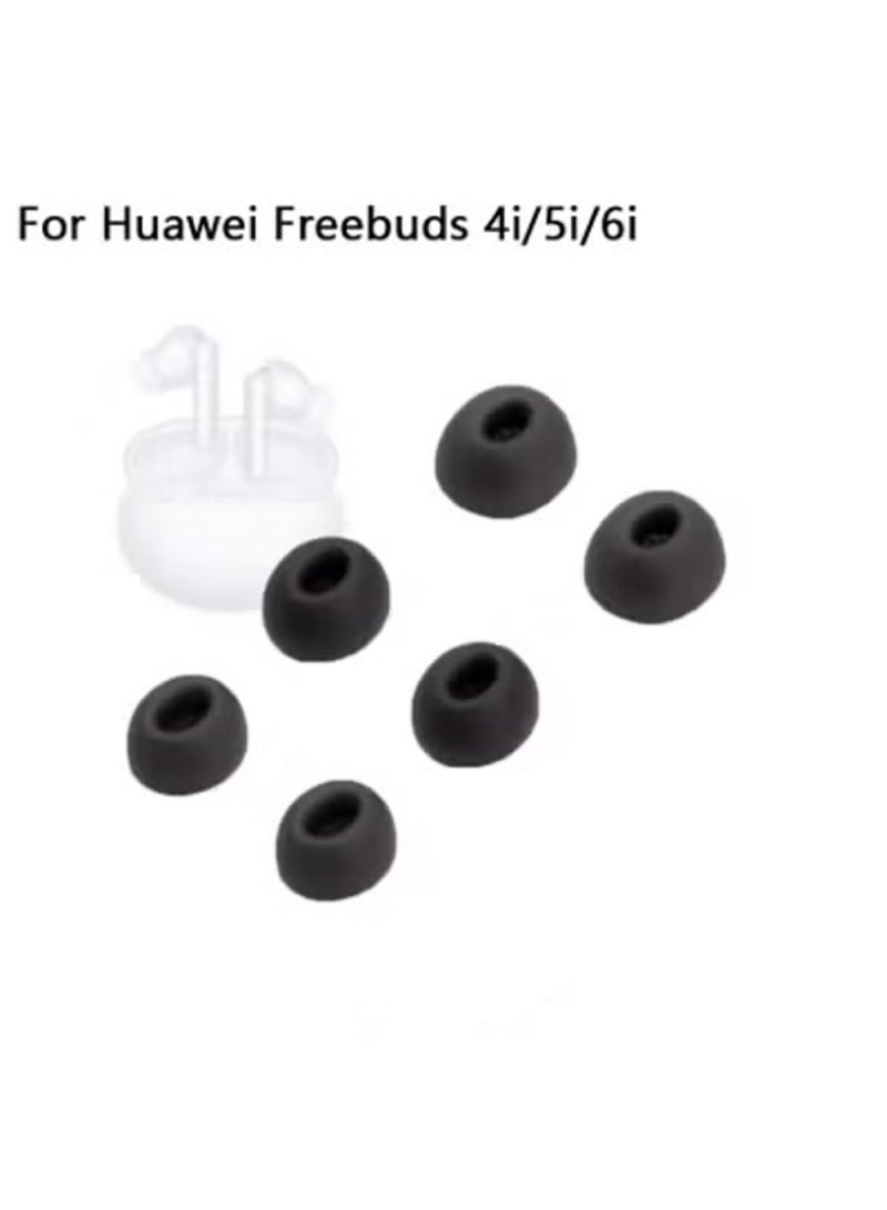 Replacement Ear Caps Cover Compatible with Huawei Freebuds 6i/5i/4i Eartips, Soft Silicone Ear Tips Earbuds Cushions Tip Covers,3 Sizes 3 Pairs  - Image 1