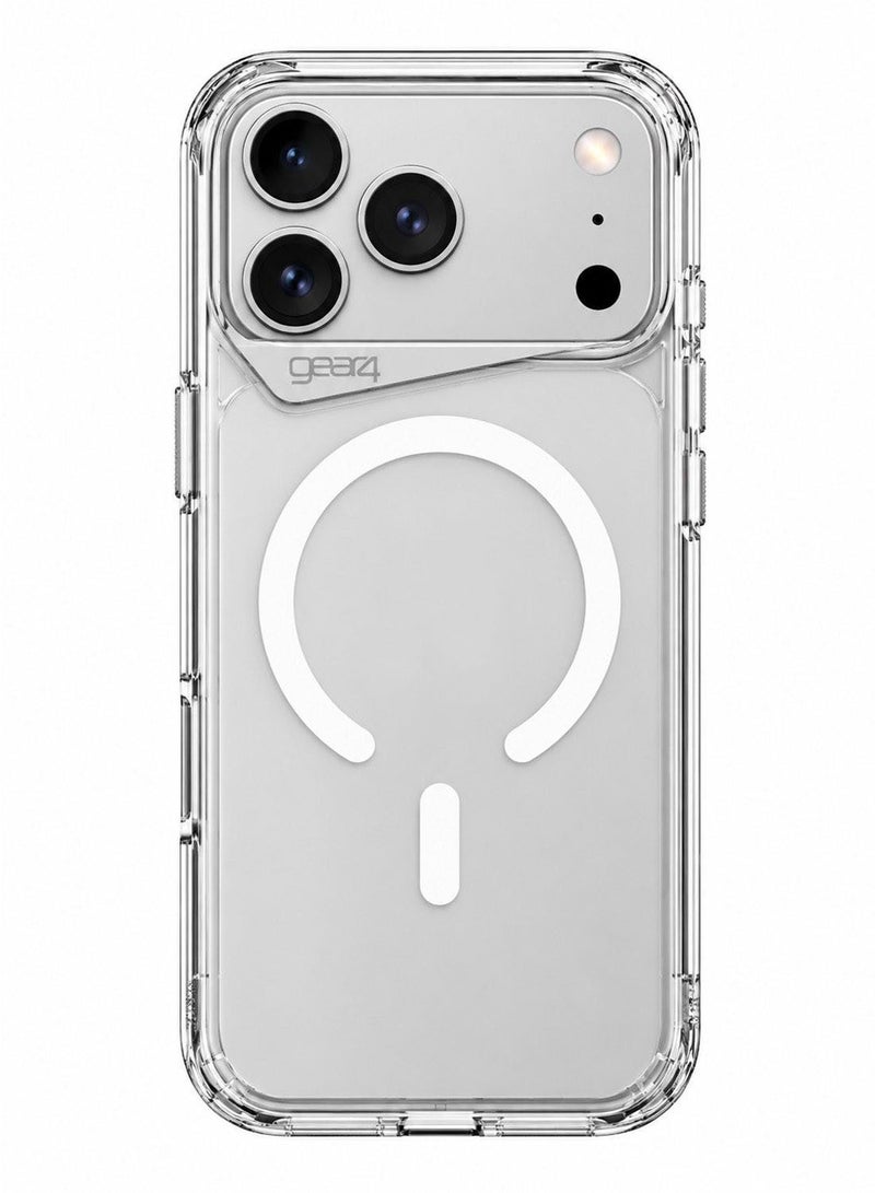 Gear4 Apple iPhone 18 Pro 5G 2026 Gear4 Premium Protection Series Clear Case D3O Crystalex Drop Protection Completely Transparent Ultra Hybrid MagSafe Case Cover - Clear - Image 2