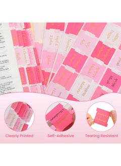 NEWEST 96 Pieces Bible Tabs, Pink Bible Tabs For Women Large Print Bible Tabs For Study Bible Gold Foil Bible Book Tabs For For Old And New Testament, 30 Blank Bible Index Tabs  - Image 4