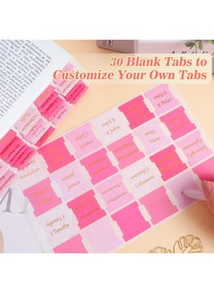 NEWEST 96 Pieces Bible Tabs, Pink Bible Tabs For Women Large Print Bible Tabs For Study Bible Gold Foil Bible Book Tabs For For Old And New Testament, 30 Blank Bible Index Tabs  - Image 5