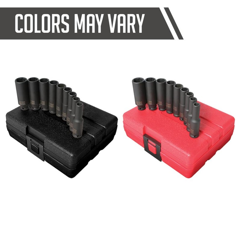 Sunex Tools Sunex 1812 9 Piece 1/4-Inch Drive Deep Metric Socket Impact Set - Image 2