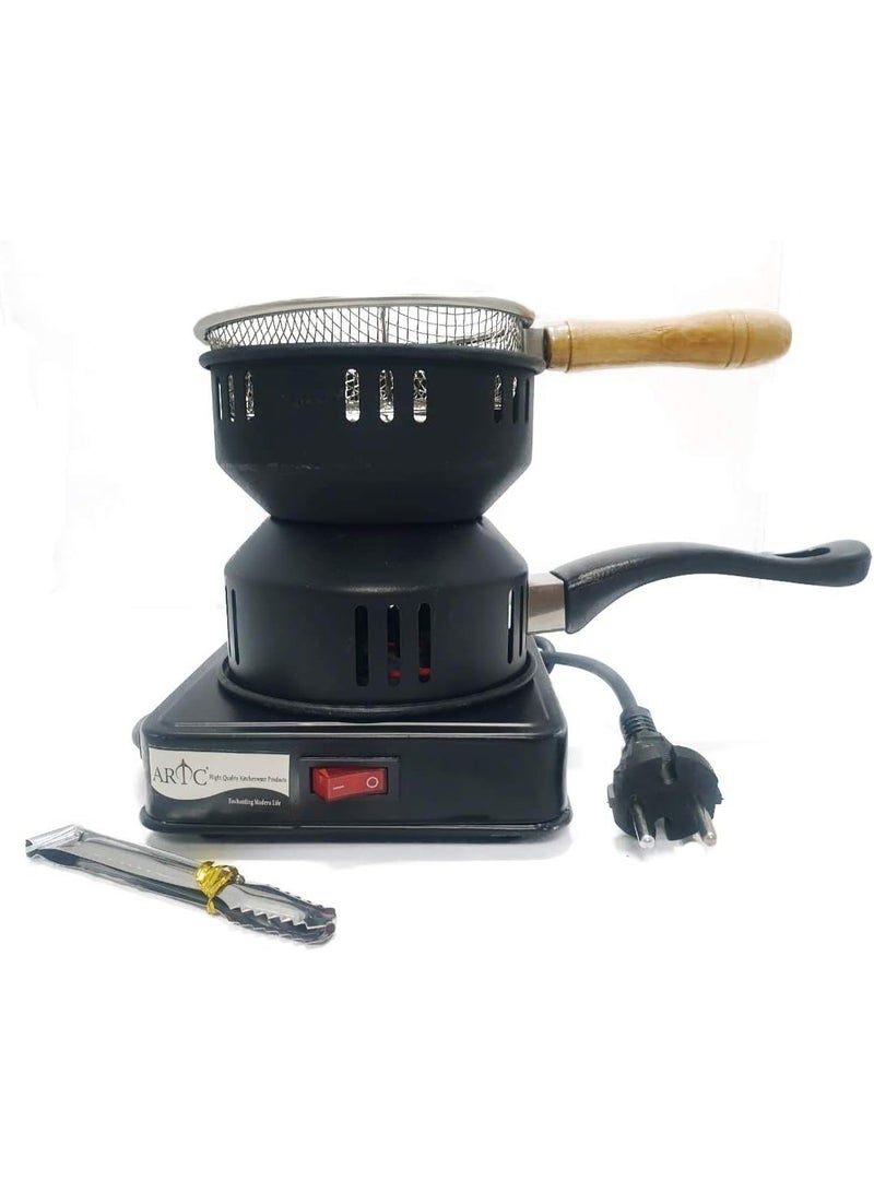 ARTC Electric Charcoal Burner 600W Hot Plate Stove with Detachable Handle & 1-Year Warranty for, Bakhoor & BBQ - Model SX-A13