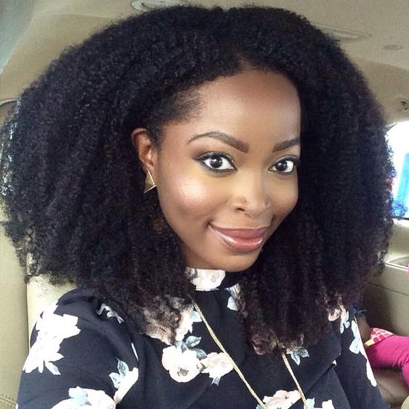 ZigZag Hair Afro Kinky Curly Clip In Human Hair Extensions Brazilian Virgin African American 4B 4C Clip in Hair Extensions Natural Clip Ins For Black Women 18inch 4B 4C