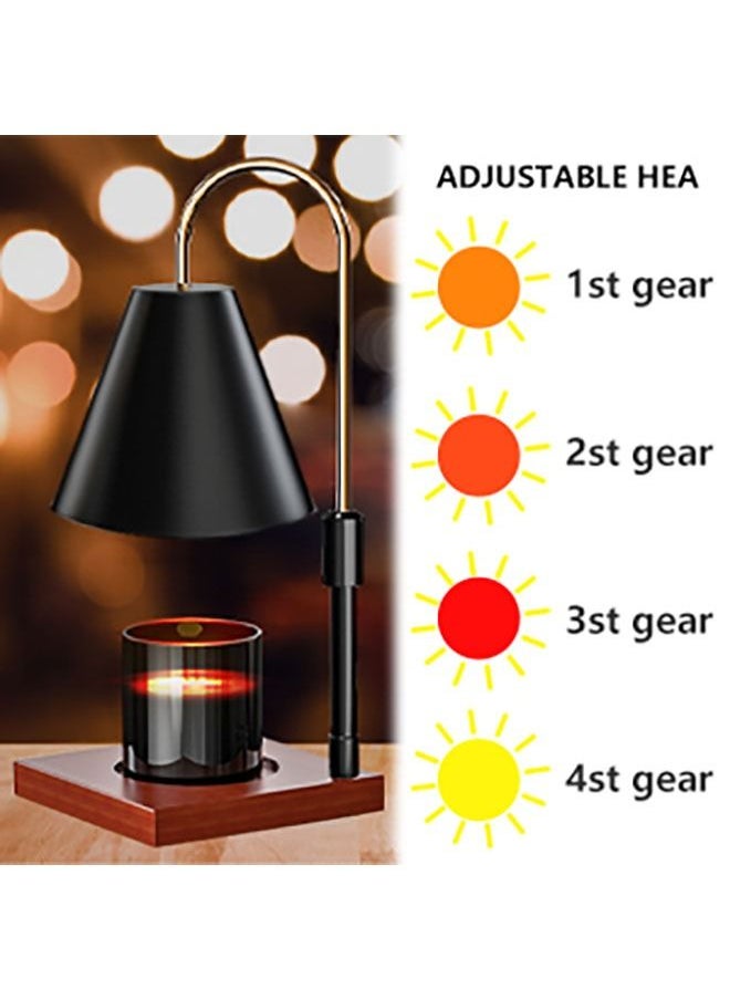 MITOYO - Candle Warmer Lamp, Adjustable Height and Brightness Candle Warmer Lantern with Timer, Top Warming Candle lamp for Scented Wax Melts,Wax Melt, 2 Pieces 50W Bulb Included - Image 1